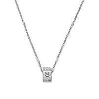 Collier Gucci Femme Icon in Or blanc YBB43455300300U - YBB43455300300U